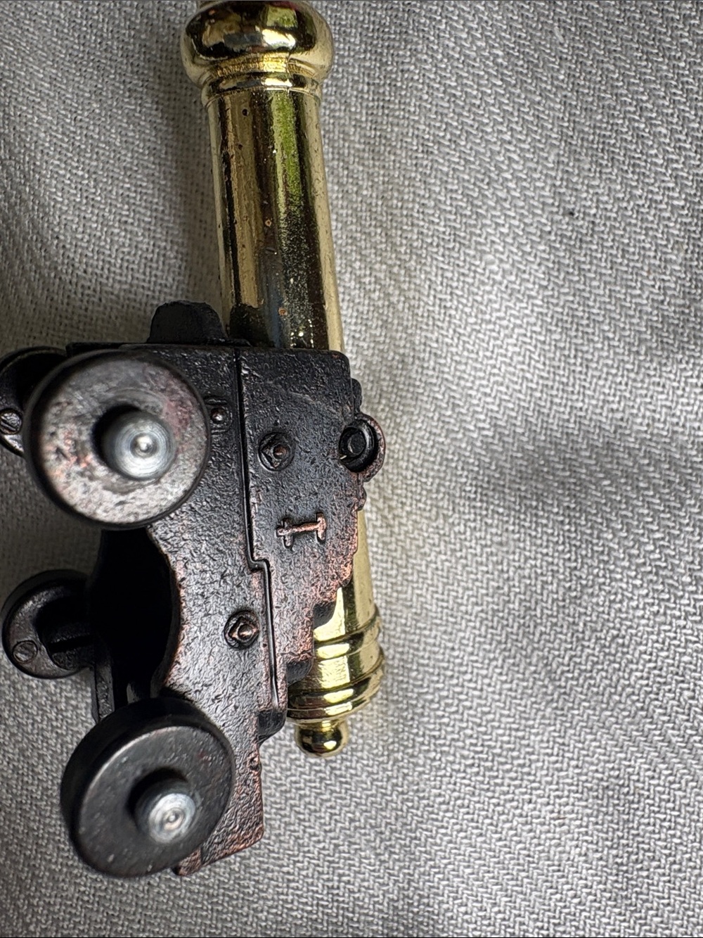 Vintage Civil War Style Cannon Figurines Set of 3 Miniature Decorative Cannons - Picture 8 of 10